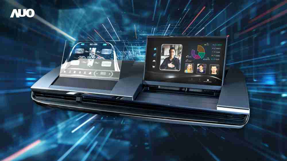 尊龙集团Micro LED Display HMI解决方案打造透明Micro LED前座仪表，，，呈现信息并保留驾驶视野开阔；亦为副驾驶座乘客打造收放自如的Micro LED屏幕，，在不影响显示质量的前提于显示区内建镜头，，，，让用户能与视讯对象直接眼神接触，，，，提供绝佳的双向沟通体验